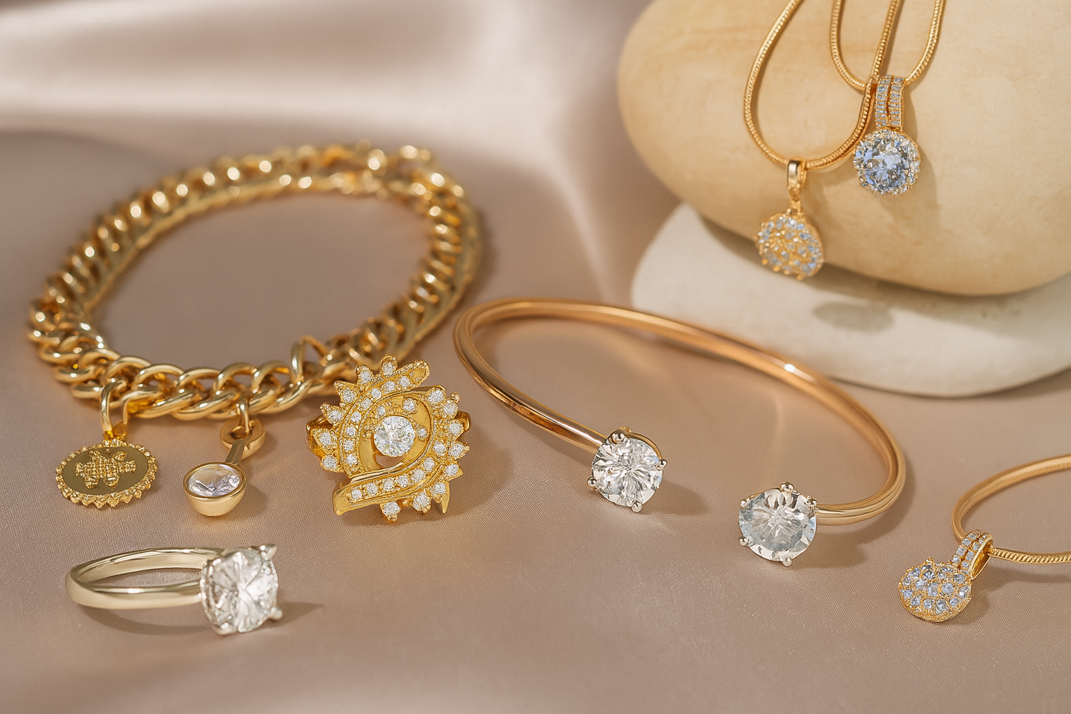 Multiple items jewelry photo example